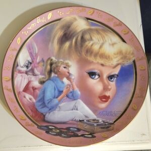 Barbie The American Girl-"Girl Talk Barbie" 8" Collector's Plate By Chris Notar.